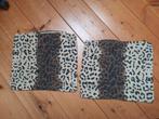 2 kussenslopen panter luipaard, Huis en Inrichting, Woonaccessoires | Kussens, Ophalen of Verzenden, Zo goed als nieuw, Vierkant