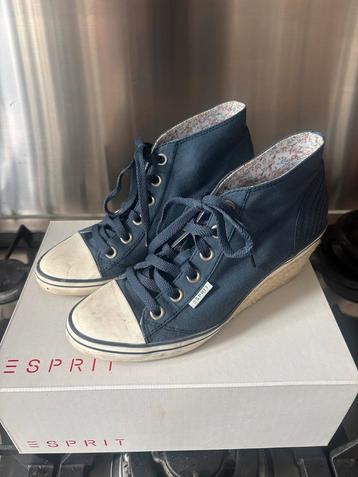 Esprit Wedge Sneakers Donkerblauw Maat 40 beschikbaar voor biedingen