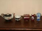 set vintage/antieke aardewerken/porseleinen bijou miniaturen, Verzenden