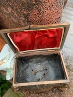 Oud Koperen Doosje met Scheur, Antiek en Kunst, Ophalen of Verzenden