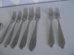11 vintage RVS Voorschoten bestek Safira 1930-1945 p s, Antiek en Kunst, Antiek | Bestek, Ophalen of Verzenden