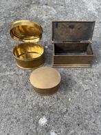 Verscheidene metalen (messing) doosjes, Antiek en Kunst, Verzenden