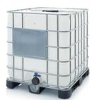 IBC container 1000 liter, schoon, Tuin en Terras, Regentonnen, 150 liter of meer, Ophalen, Zo goed als nieuw, Kunststof