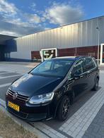 Vw Sharan 2.0 TSI 200PK DSG 7p. Keyless Navi Cruise PDC Trek, Auto's, Volkswagen, Stof, Zwart, 7 stoelen, Zwart