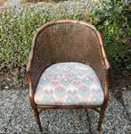 Elegante Rotan Bamboe Stoel - Giorgetti Stijl, Huis en Inrichting, Stoelen, Ophalen, Gebruikt, Bruin, Riet of Rotan