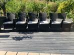 6 Dining tuinstoelen, Tuin en Terras, Tuinstoelen, Ophalen, Gebruikt, Wicker, Stapelbaar
