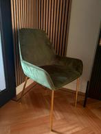 Groene bouclé stoel/eetkamer stoel - zo goed als nieuw, Ophalen, Overige kleuren, Zo goed als nieuw, Eén