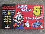 SNES MARIO 5 * STARS PACK, Spelcomputers en Games, Spelcomputers | Nintendo Super NES, Ophalen of Verzenden, Gebruikt, Met 1 controller