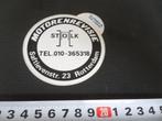 sticker  Rotterdam Motorenrevisie STOLK Saftlevenstraat 23, Ophalen, Zo goed als nieuw, Bedrijf of Vereniging