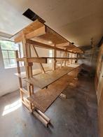 Legbord stelling hout 480x120 hoogte 210, Doe-het-zelf en Verbouw, Hout en Planken, Ophalen, Gebruikt