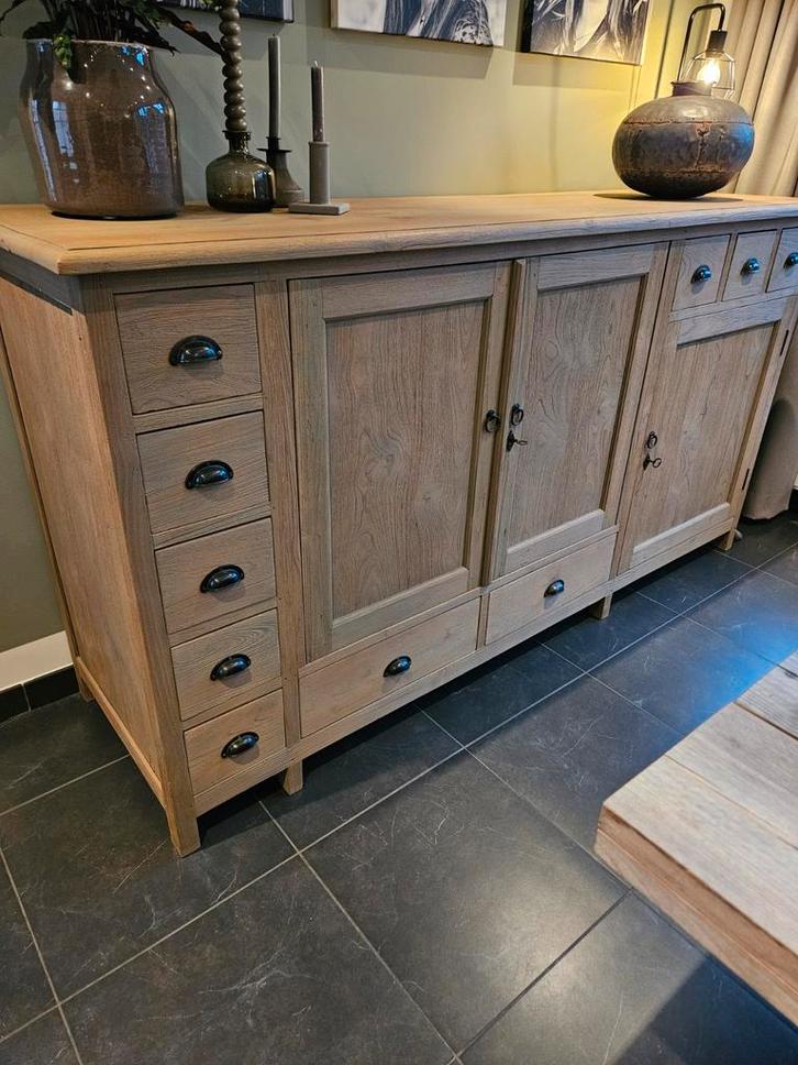 Teakhouten Dressoir - Landelijke Stijl, Huis en Inrichting, Kasten | Dressoirs, Ophalen