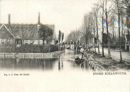 (388-194-005) Noord-Scharwoude, Verzamelen, Ansichtkaarten | Nederland, Noord-Holland, Verzenden