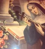 Heilige Rita van Cascia mooi ingelijst schilderij, Ophalen of Verzenden