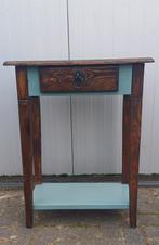 Kaptafel sidetable haltafel make-up tafel bruin groen, Huis en Inrichting, Tafels | Kaptafels, Ophalen, 50 tot 100 cm, Zo goed als nieuw