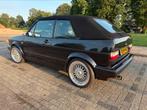 Vw Golf 1 1.8i Cabriolet 72KW U9 1991 Zwart, Auto's, Voorwielaandrijving, 4 cilinders, Cabriolet, 1200 kg