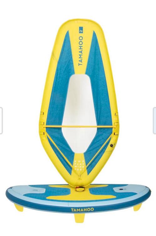 Opblaasbare plank Windsurf 100 - Blauw, Watersport en Boten, Kano's, Zo goed als nieuw, Overige typen, Ophalen