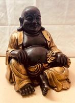 Antieke Laughing Buddha - brons - schitterende patina - 12kg, Gebruikt, Ophalen of Verzenden