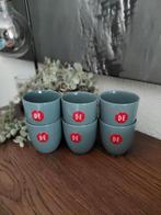 Set van 6 Douwe Egberts mokken, Keramiek, Nieuw, Ophalen of Verzenden, Effen