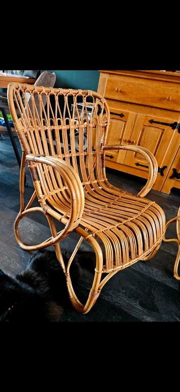 Vintage Rotan Stoel 