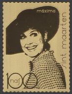 St Maarten 555 postfris Gouden Postzegel Maxima 2021, Verzenden, Postfris