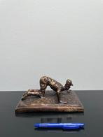 antieke bronzen zoekende golfer, Antiek en Kunst, Antiek | Koper en Brons, Ophalen of Verzenden, Brons