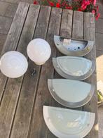 Plafondlampen Set - Zo Goed Als Nieuw, Ophalen of Verzenden, Zo goed als nieuw, Glas