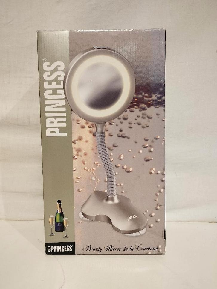 Flexibele spiegel + lampje *, Huis en Inrichting, Woonaccessoires | Spiegels, Minder dan 50 cm, Minder dan 100 cm, Rechthoekig