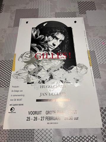 Vintage Poster Gilles! van Hugo Claus beschikbaar voor biedingen