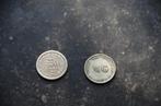 kwartje (0,25) curacao 1943 en 1947, Postzegels en Munten, Munten | Nederland, Koningin Juliana, Zilver, 25 cent, Ophalen of Verzenden