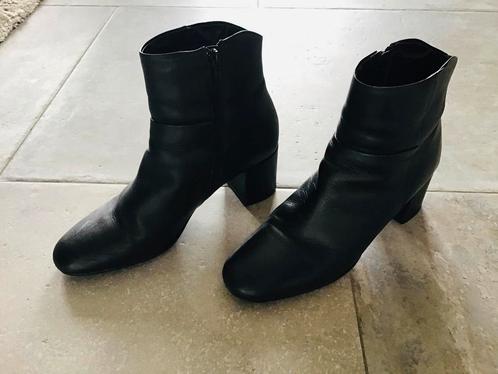 Manfield Zwarte Enkellaarsjes Maat 41, rits, als NIEUW, Kleding | Dames, Schoenen, Zo goed als nieuw, Lage of Enkellaarzen, Zwart