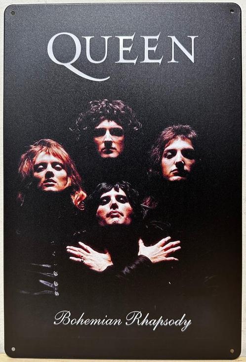 Queen Bohemian Rhapsody reclamebord van metaal wandbord, Verzamelen, Muziek, Artiesten en Beroemdheden, Nieuw, Foto of Kaart, Ophalen of Verzenden