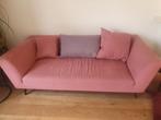2-zitsbank oudroze + kussens, Ophalen, Gebruikt, 150 tot 200 cm, Tweepersoons