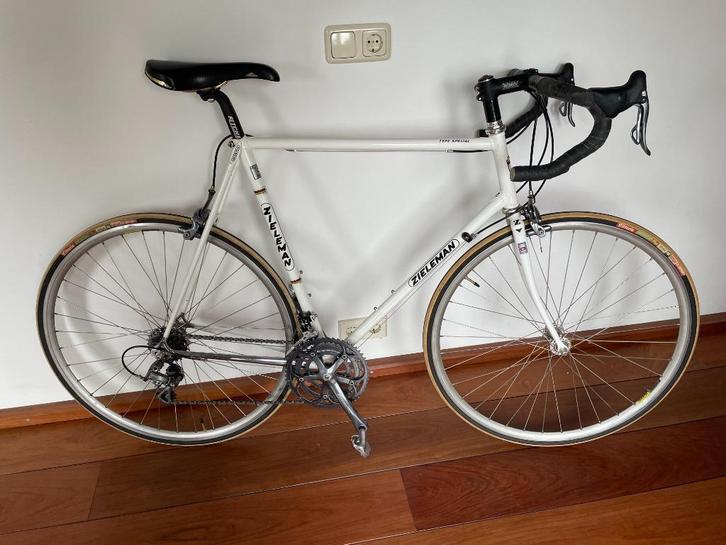 Liefhebbers Racefiets Zieleman  60 cm (wit), Fietsen en Brommers, Fietsen | Racefietsen, Zo goed als nieuw, Heren, Overige merken