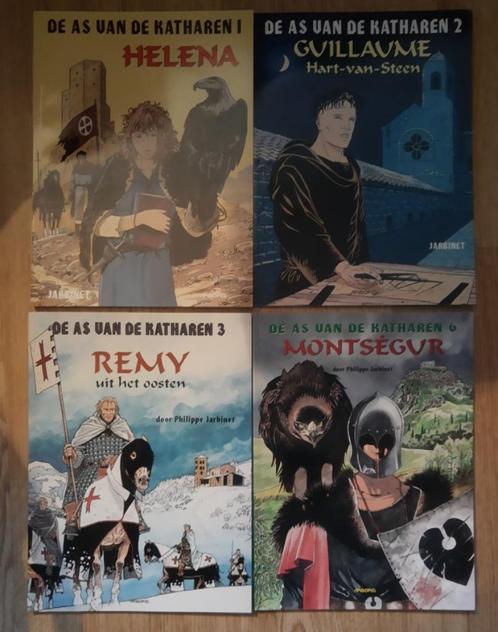 4x MIDDELEEUWEN / Serie AS VAN DE KATHAREN Nr 1-3+6 - 1eDRUK, Boeken, Stripboeken, Zo goed als nieuw, Meerdere stripboeken, Ophalen of Verzenden