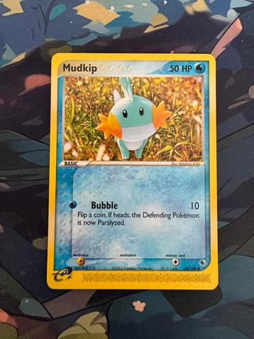 Pokémon kaart Mudkip #59 Ruby & Sapphire beschikbaar voor biedingen