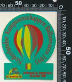 Sticker: Nederlandse Kampioenschappen Ballonvaren 1995 - Zee, Ophalen of Verzenden