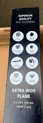Nieuwe Click PVC Vloer - 33 Pakken 64m2, Doe-het-zelf en Verbouw, Ophalen, Kunststof, 50 tot 150 cm, Nieuw