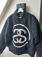 Stussy SS-link varsity jacket L, Maat 52/54 (L), Zwart, Stussy, Ophalen of Verzenden