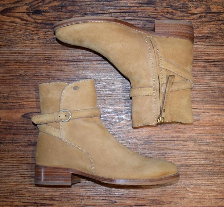 Fred de la Bretoniere suède leren enkellaars brown - maat 37, Kleding | Dames, Schoenen, Nieuw, Lage of Enkellaarzen, Bruin, Ophalen of Verzenden