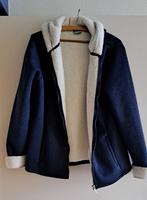Vest donkerblauw met warme voering, Blauw, Maat 42/44 (L), Ophalen of Verzenden, Zo goed als nieuw