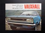 Brochure VAUXHALL Viva Victor VX 4/90 Ventora 1970 (Frans), Ophalen of Verzenden, Zo goed als nieuw, Overige merken