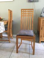 Teak eetkamerstoel, Huis en Inrichting, Stoelen, Ophalen, Gebruikt, Bruin, Vier