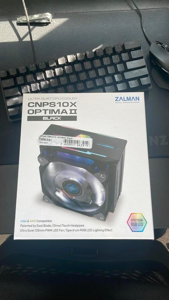 Zalman CNPS10x optimaII black RGB Cooler fan, Computers en Software, Computerkoelers, Zo goed als nieuw, Luchtkoeling, Ophalen of Verzenden