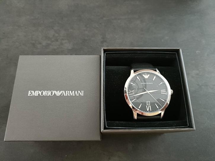 Armani horloge, Sieraden, Tassen en Uiterlijk, Horloges | Heren, Zo goed als nieuw, Overige merken, Staal, Ophalen of Verzenden