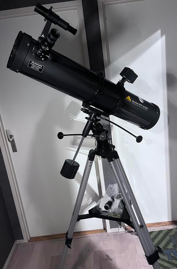 Bynostar SPN 130-900 Telescoop–met Statief, Rotator, lens, Audio, Tv en Foto, Optische apparatuur | Telescopen, Zo goed als nieuw