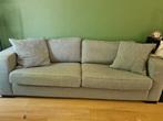 Grijze Tweezitsbank, Huis en Inrichting, Banken | Bankstellen, Ophalen, Gebruikt, Tweepersoons, 75 tot 100 cm