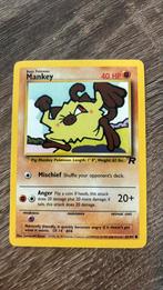 Pokémon card Mankey 61/82 1995, Hobby en Vrije tijd, Verzamelkaartspellen | Pokémon, Losse kaart, Verzenden