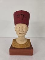 Buste Nefertiti, Duncan Enterprises, keramiek, 1978, Antiek en Kunst, Ophalen of Verzenden