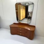 J`60 vintage kaptafel/spiegel toilettafel dressing table, Ophalen, Overige materialen, Gebruikt, 100 tot 150 cm