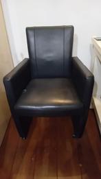 Eettafel Stoelen, Huis en Inrichting, Stoelen, Ophalen, Gebruikt, Leer, Grijs